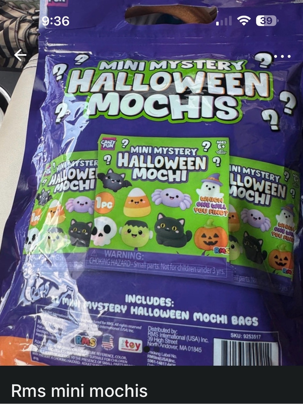 Mini Mystery Halloween Mochis - Purple & Green
